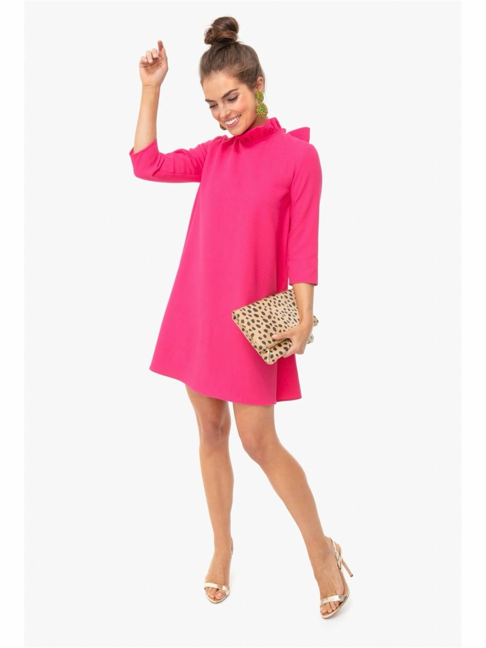 Tuckernuck Fuchsia Pink Daphne Mini Dress